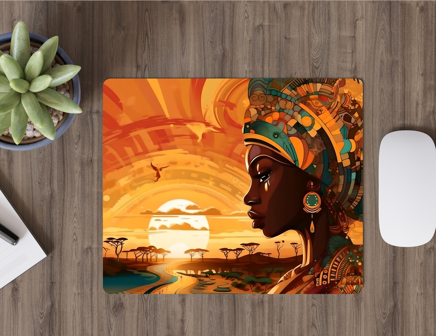 Beautiful Afro Mousepads