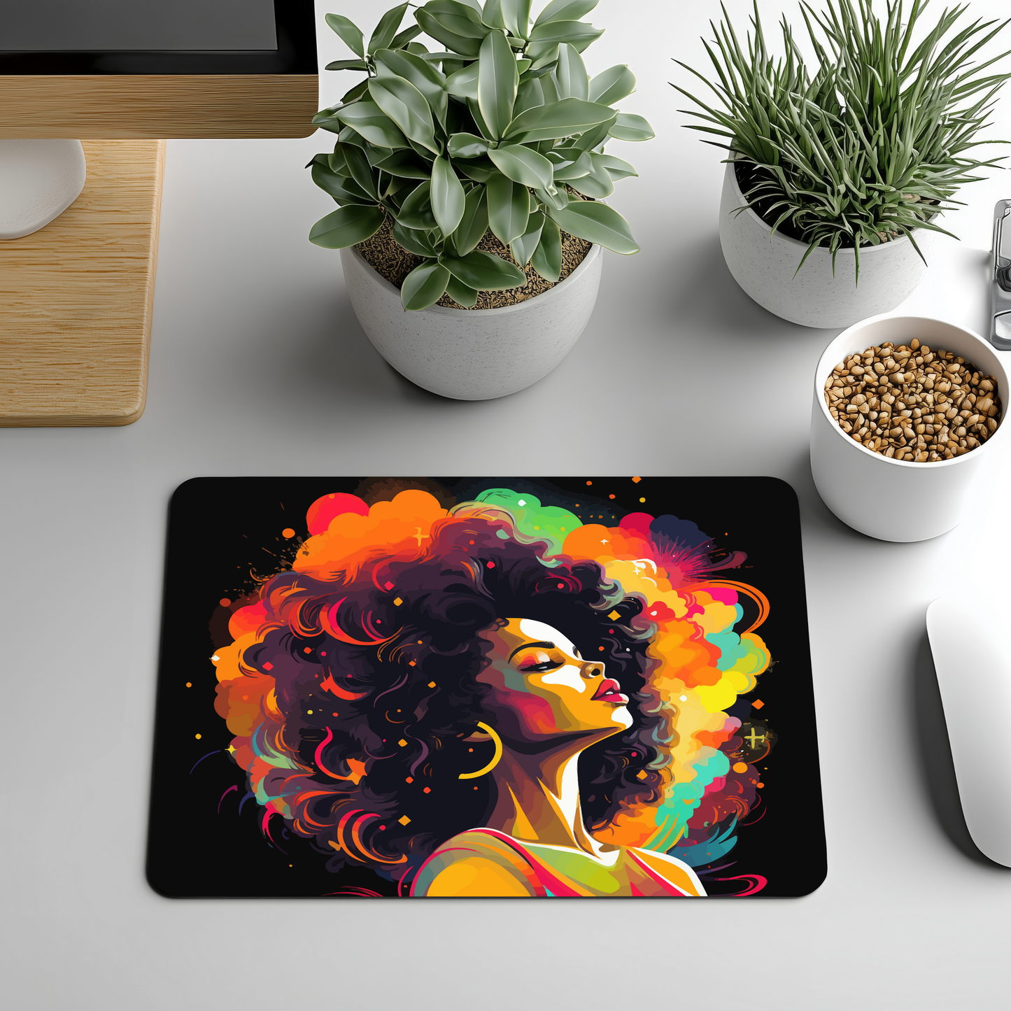 Beautiful Afro Mousepads