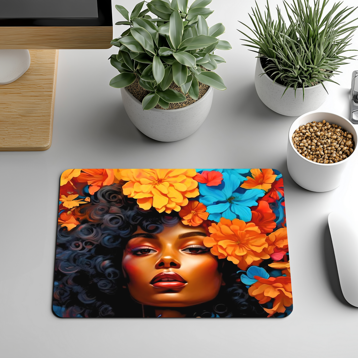 Beautiful Afro Mousepads
