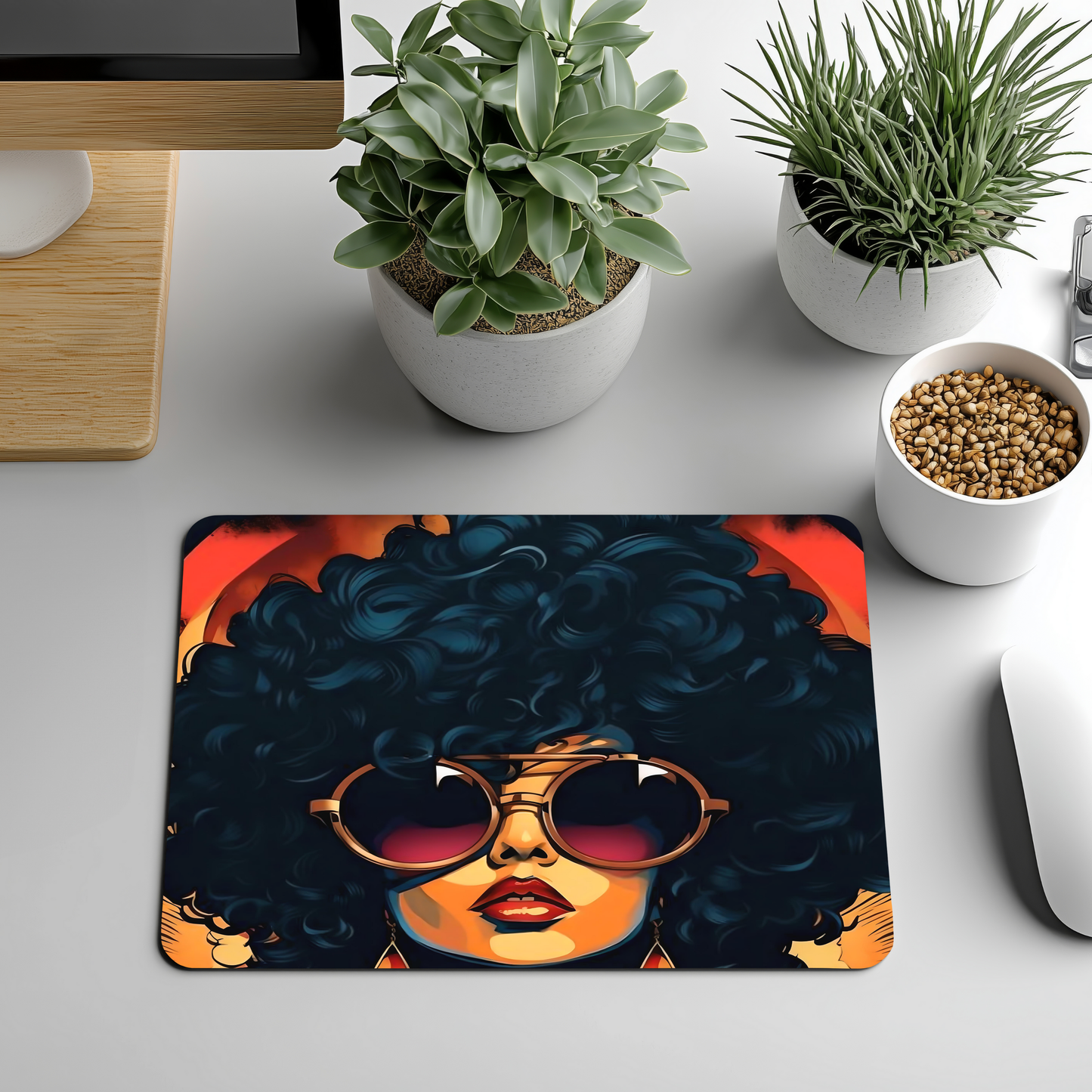 Beautiful Afro Mousepads