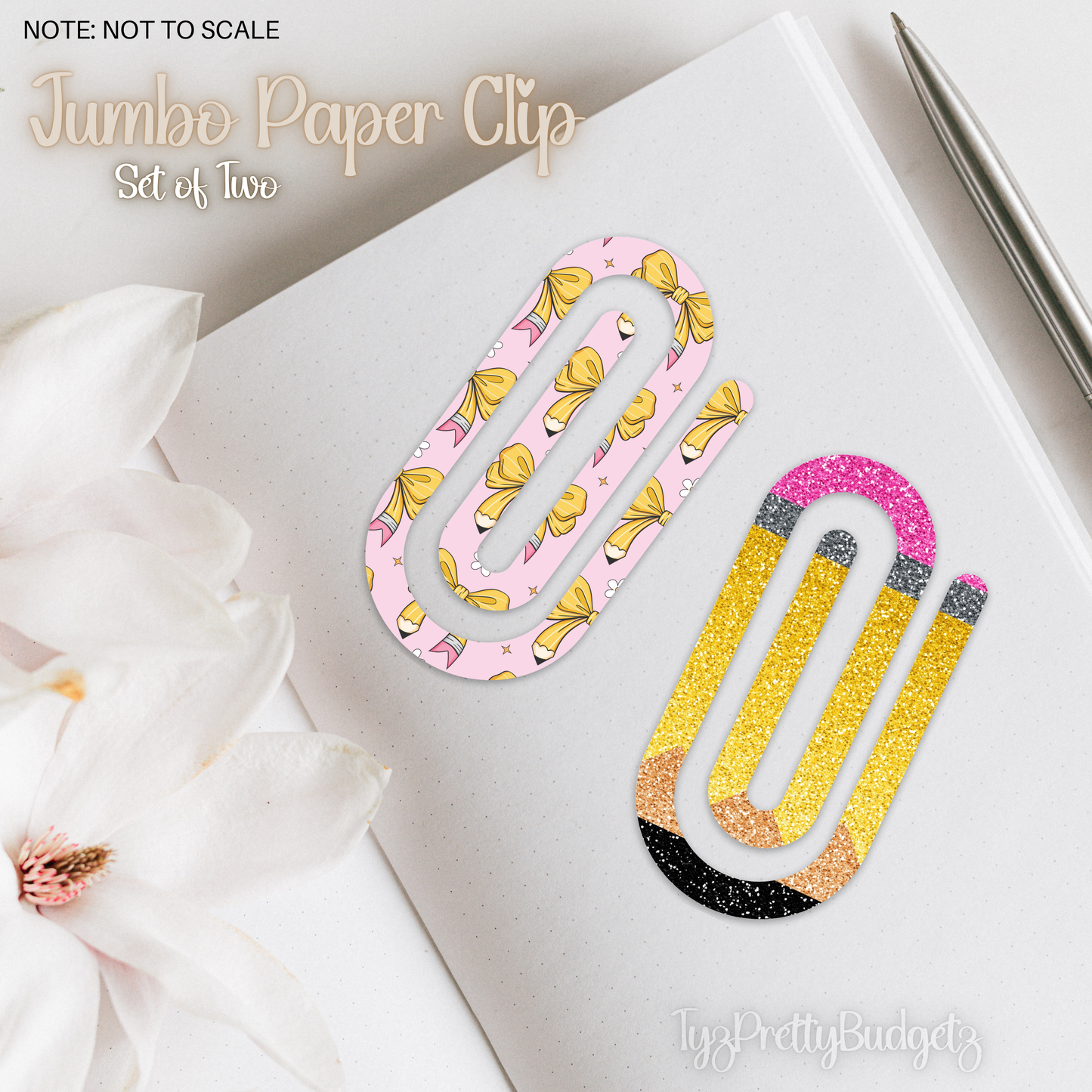 Pencil Jumbo Paper Clip set of 2