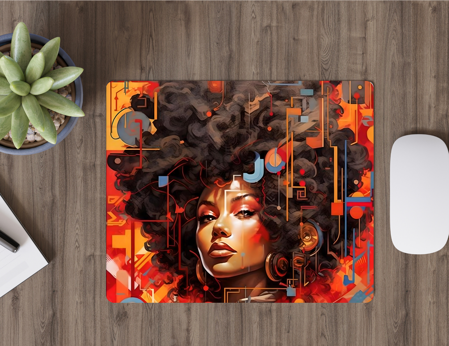 Beautiful Afro Mousepads