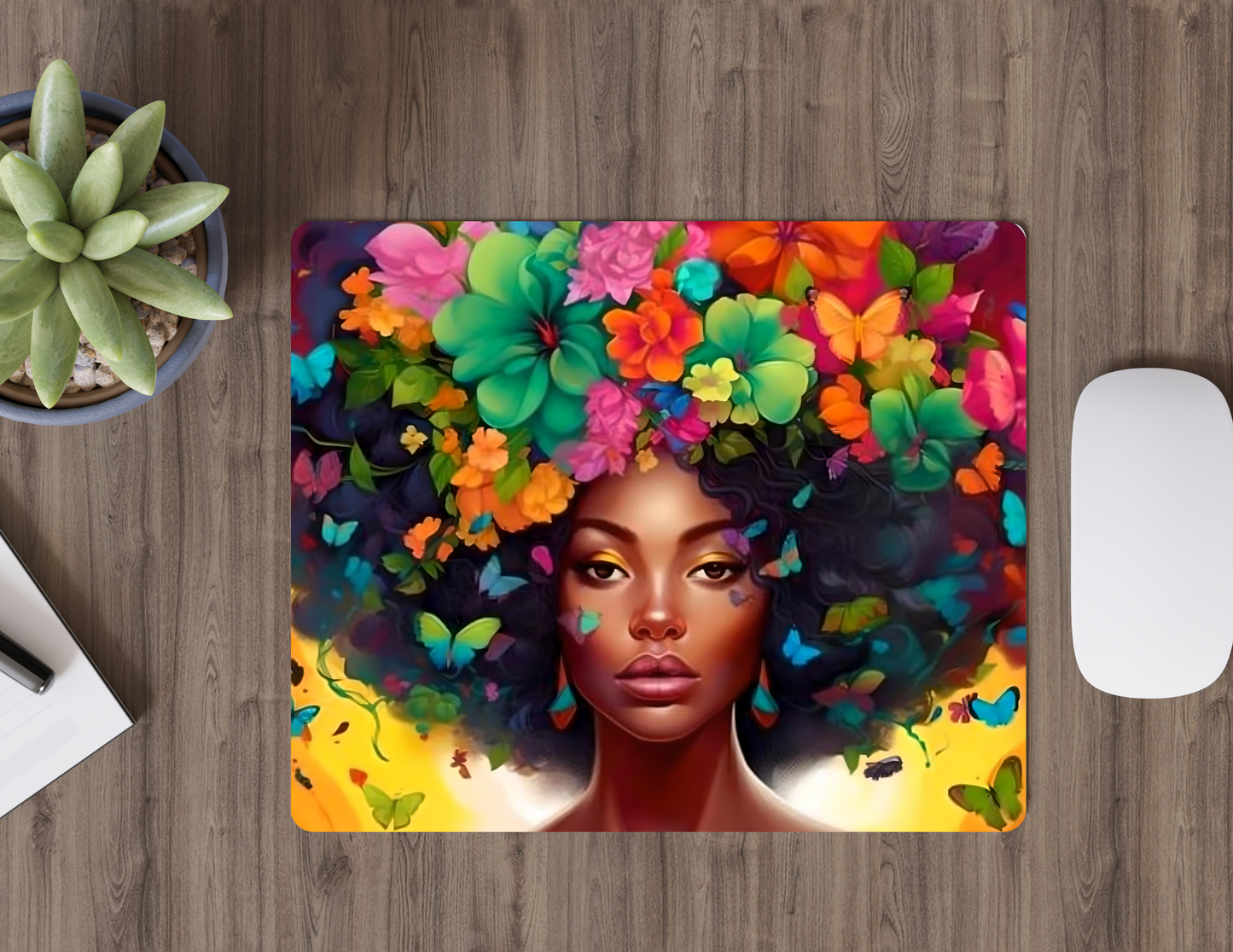 Beautiful Afro Mousepads