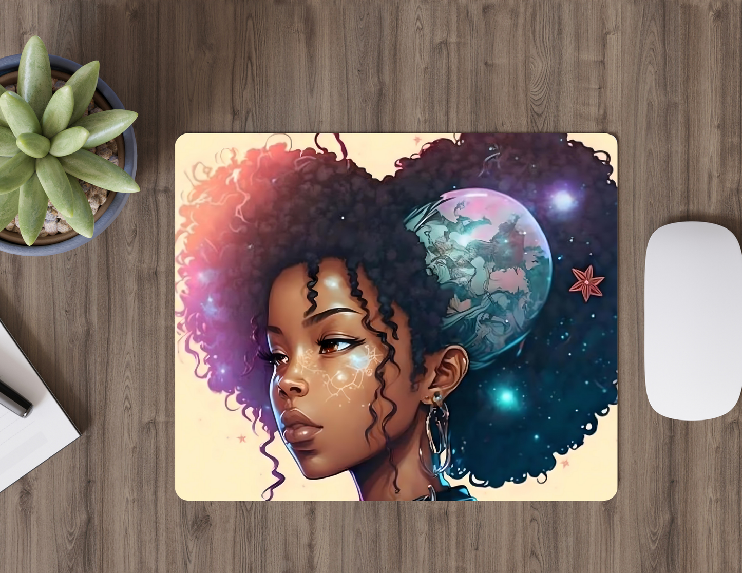 Beautiful Afro Mousepads