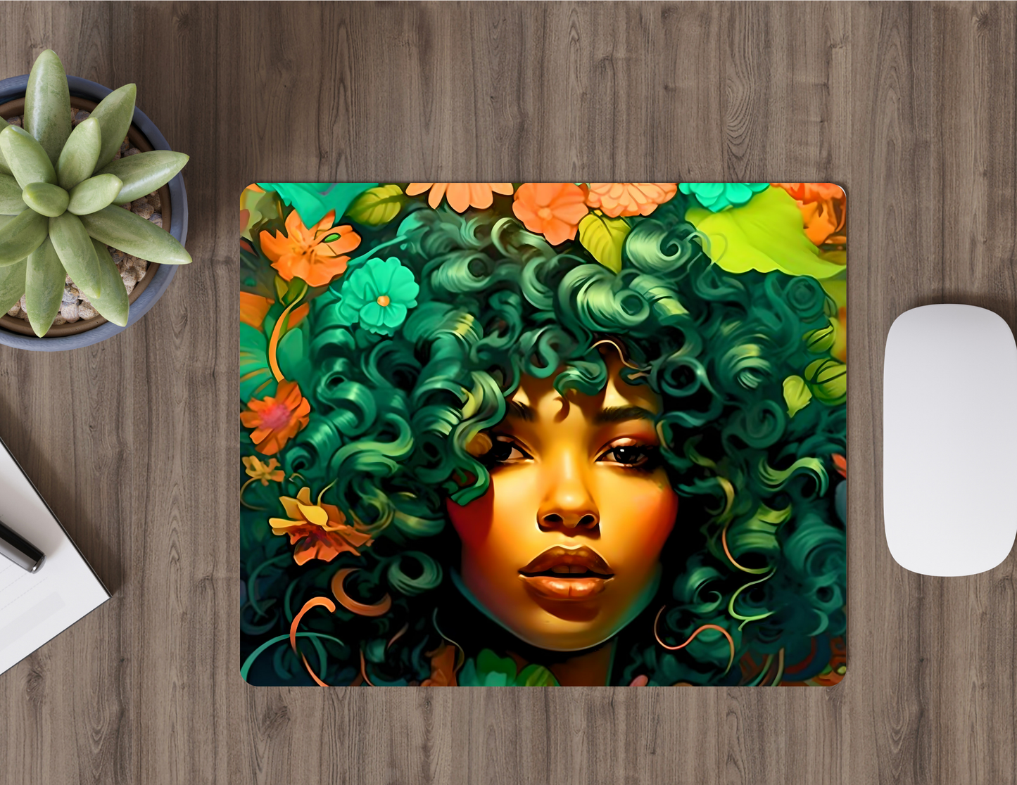 Beautiful Afro Mousepads