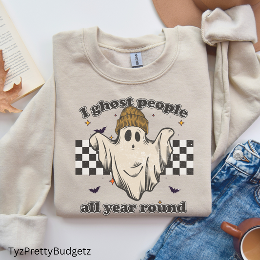 Ghost People Year Round, Sweatshirt, Crewneck