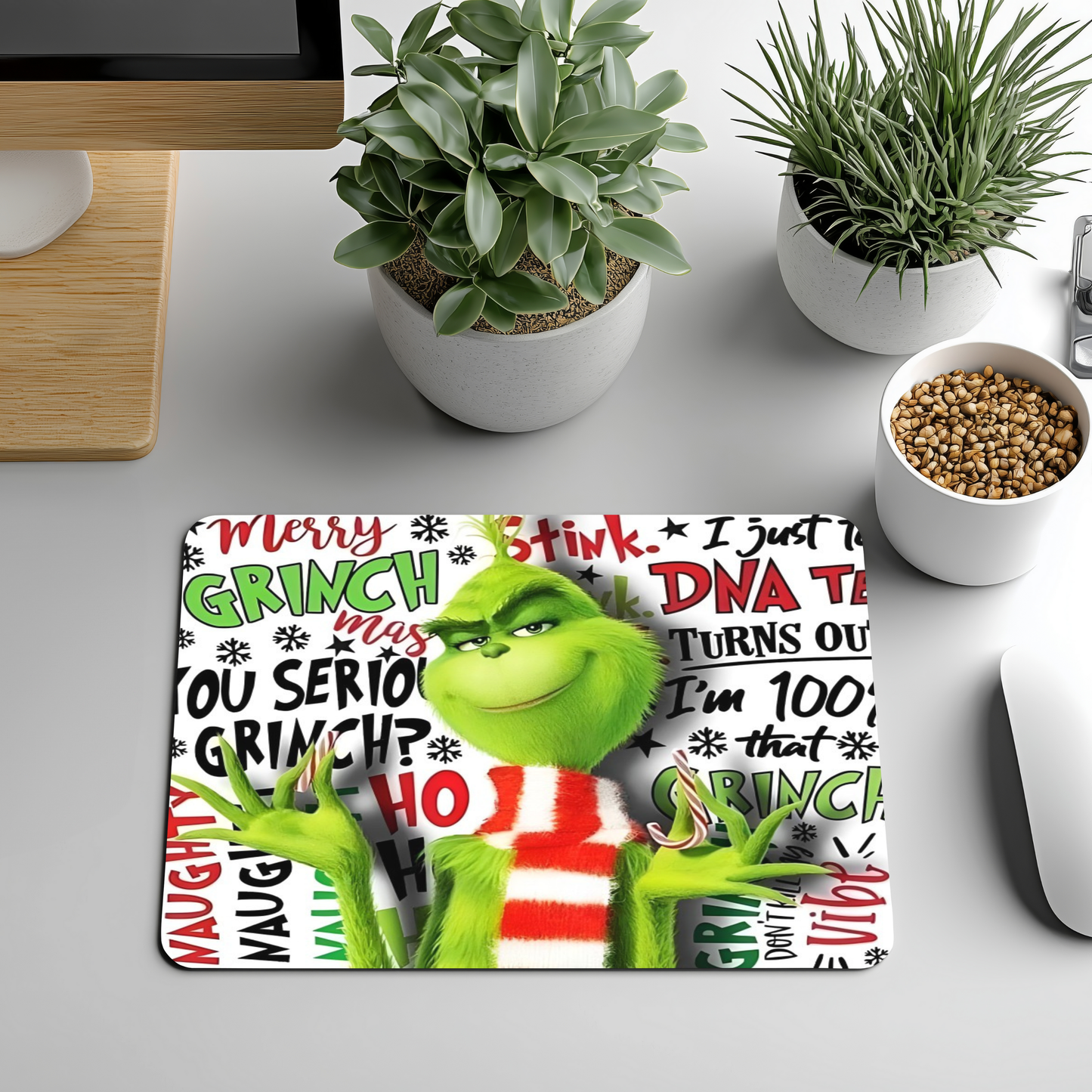 Merry Grinch-mas mouse pad